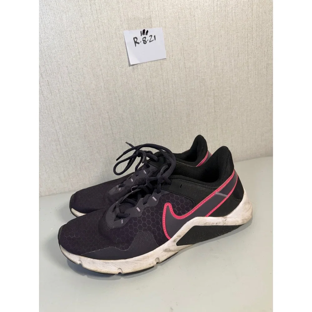 Nike Legend Essential 2 Womens Training Shoes Black Pink CQ9545-014 Size 11